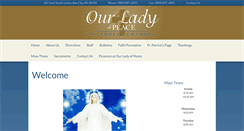 Desktop Screenshot of baycityourladyofpeace.com